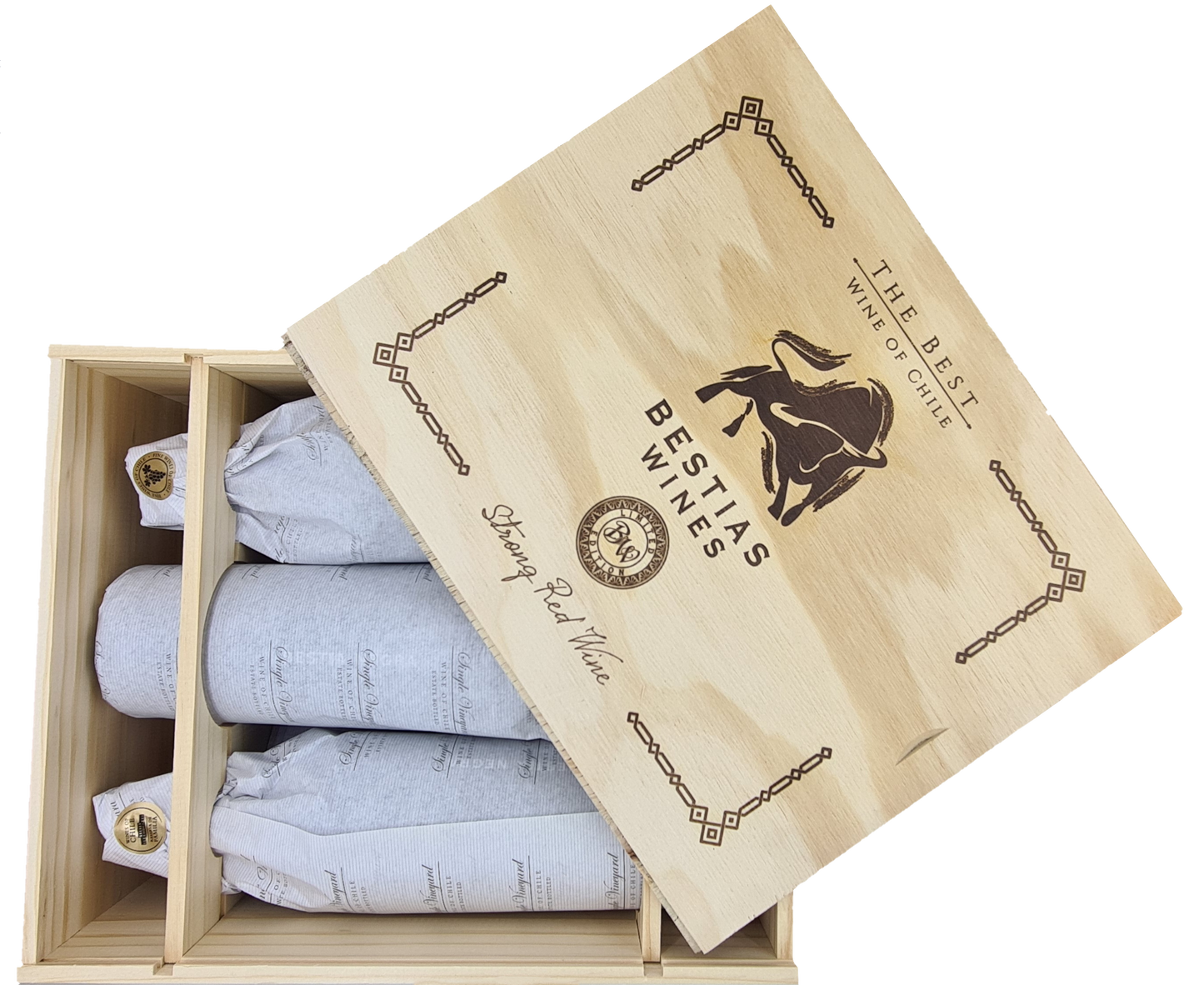 Mix Deluxe Bestias Wines | Cepas Tintas | Caja Madera 6 botellas 750cc