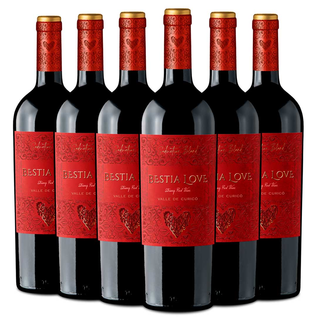 Bestia Love | Gran Reserva | Seduction Blend | Caja 6 Botellas 750cc