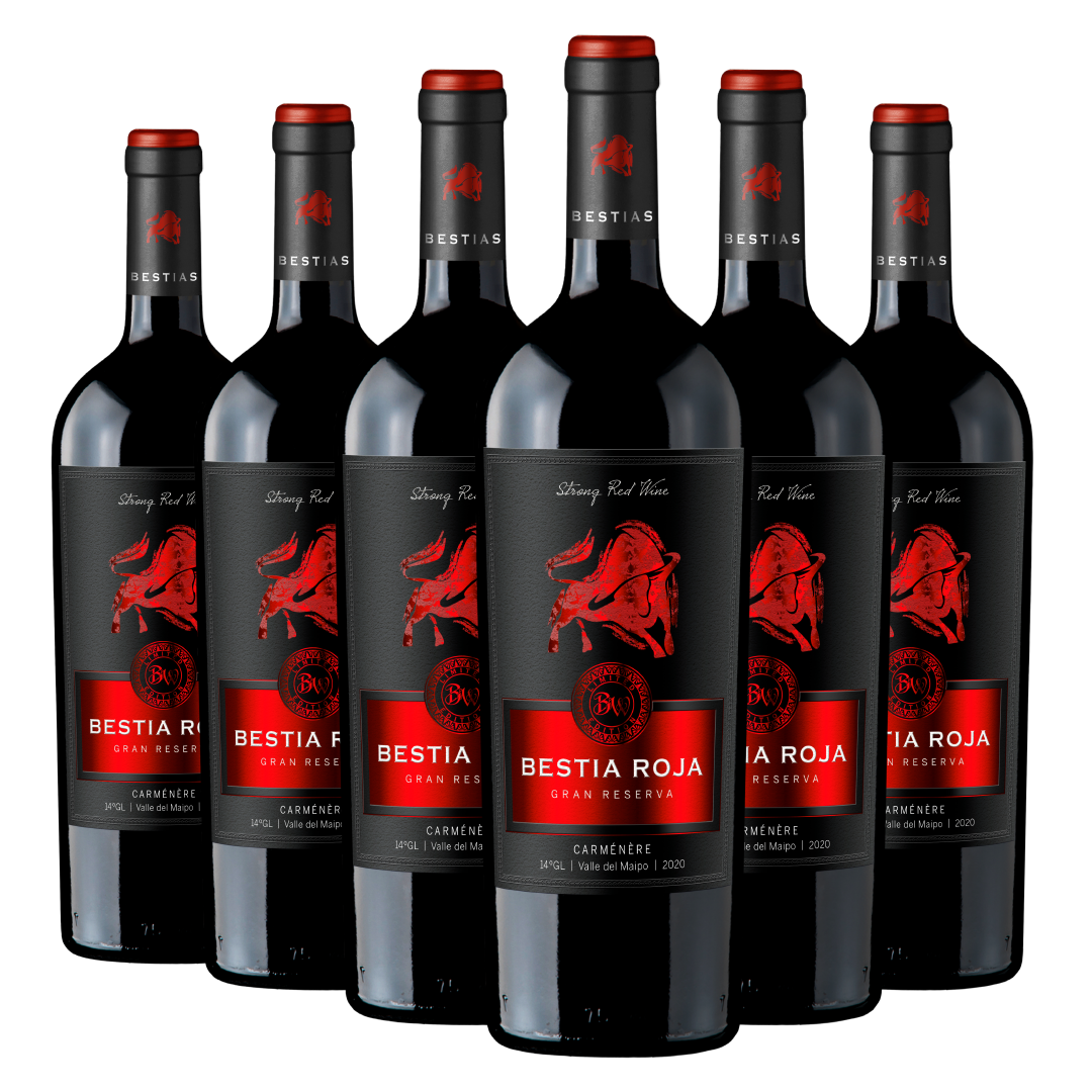 Bestia Roja | Gran Reserva | Cepas Tintas | Caja 6 Botellas 750cc