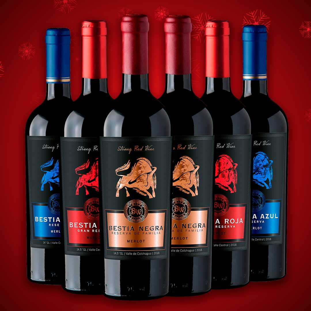 Mix Deluxe Bestias Wines | Cepas Tintas | Caja Madera 6 botellas 750cc