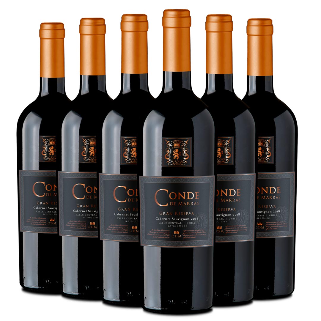 Conde De Marras | Gran Reserva | Cabernet Sauvignon | Caja 6 Botellas 750cc