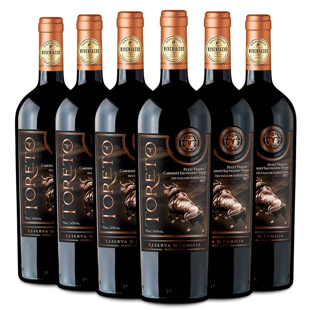 Toreto | Reserva De Familia | Cepas Tintas | Caja 6 Botellas 750cc