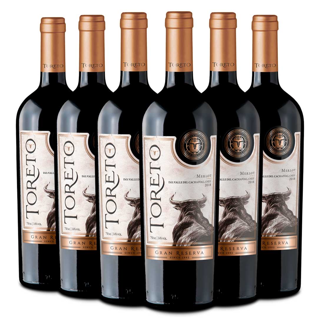 Toreto | Gran Reserva | Cepas Tintas | Caja 6 Botellas 750cc