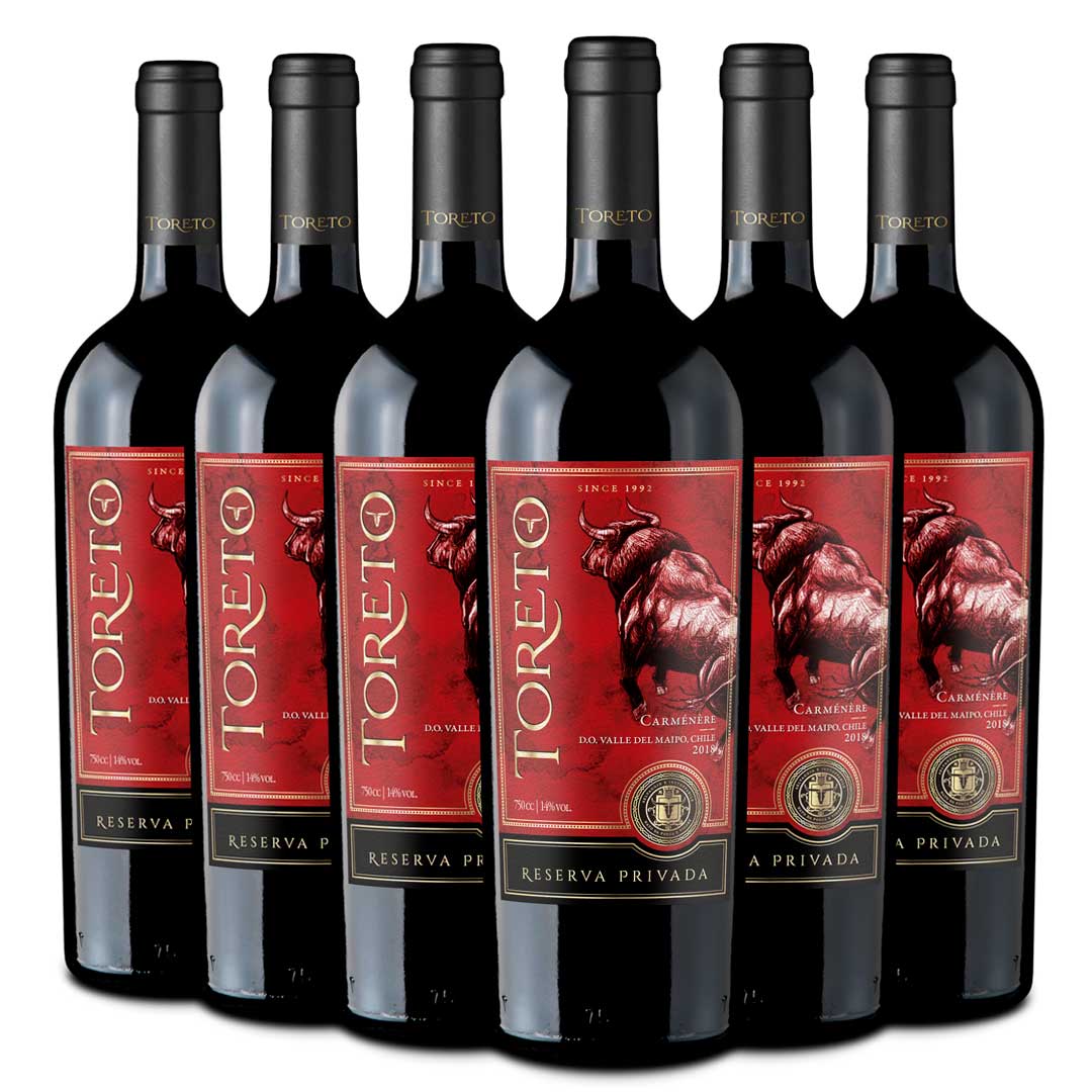 Toreto | Reserva Privada | Cepas Tintas | Caja 6 Botellas 750cc