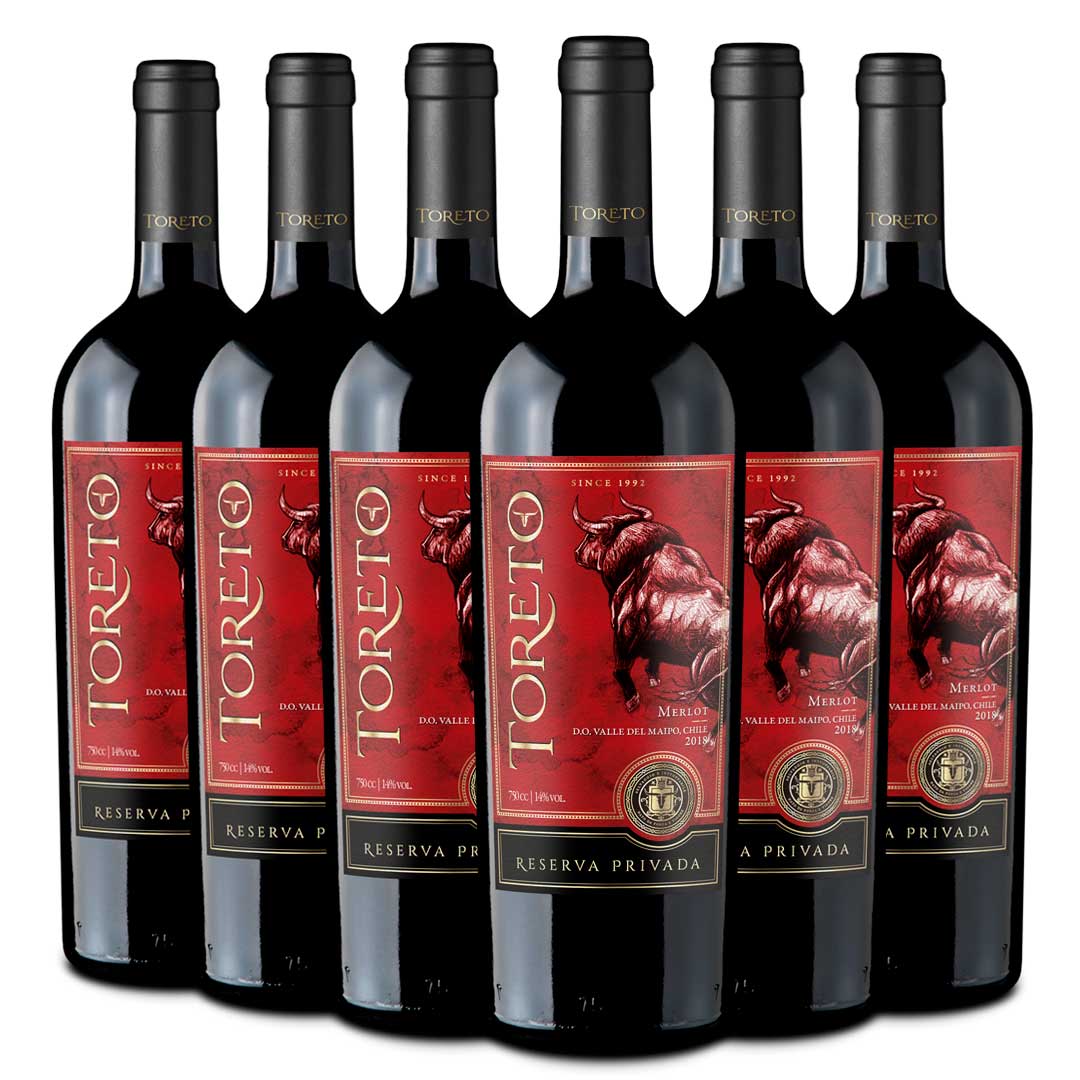 Toreto | Reserva Privada | Cepas Tintas | Caja 6 Botellas 750cc