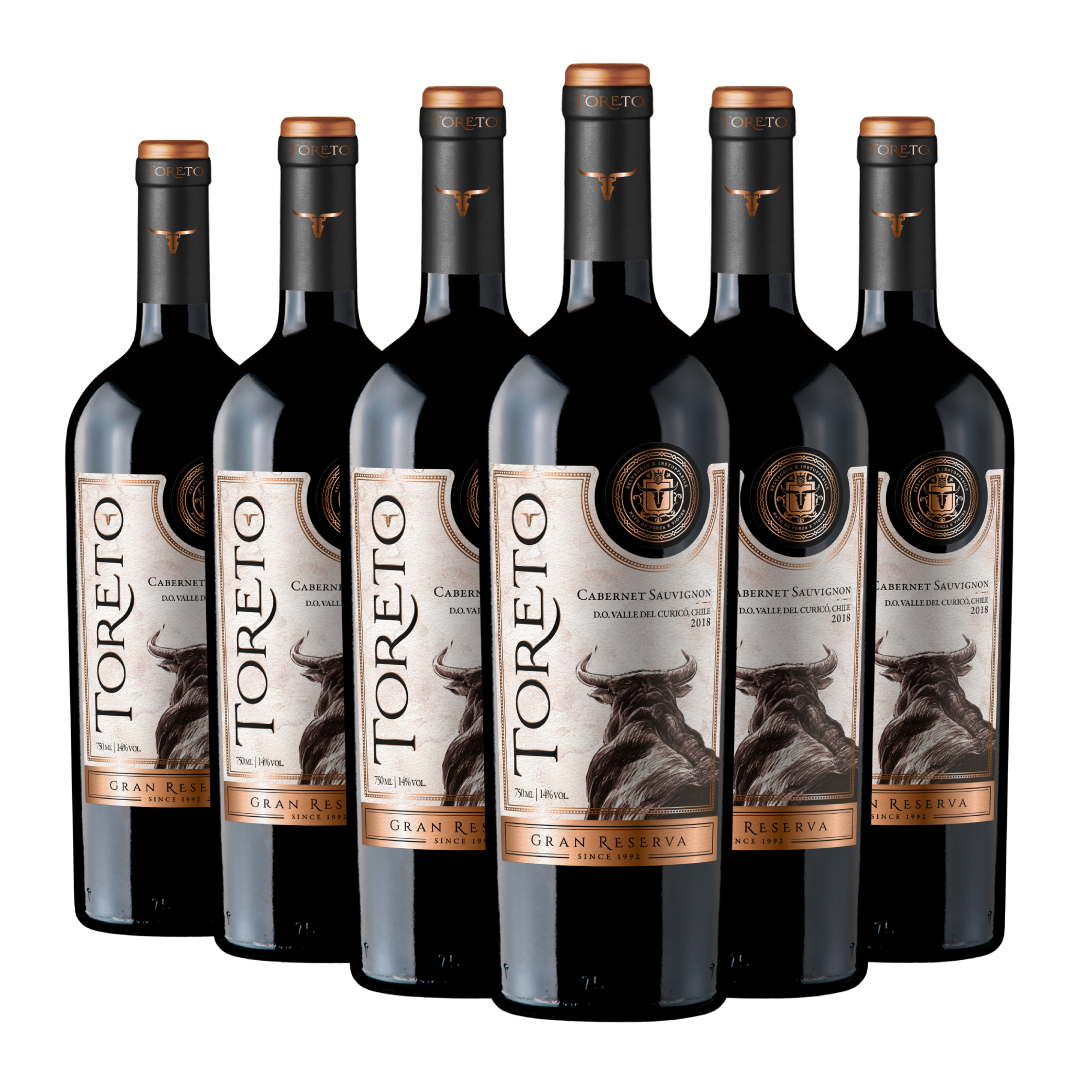 Toreto | Gran Reserva | Cepas Tintas | Caja 6 Botellas 750cc