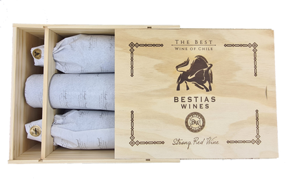 Mix Deluxe Bestias Wines | Cepas Tintas | Caja Madera 6 botellas 750cc