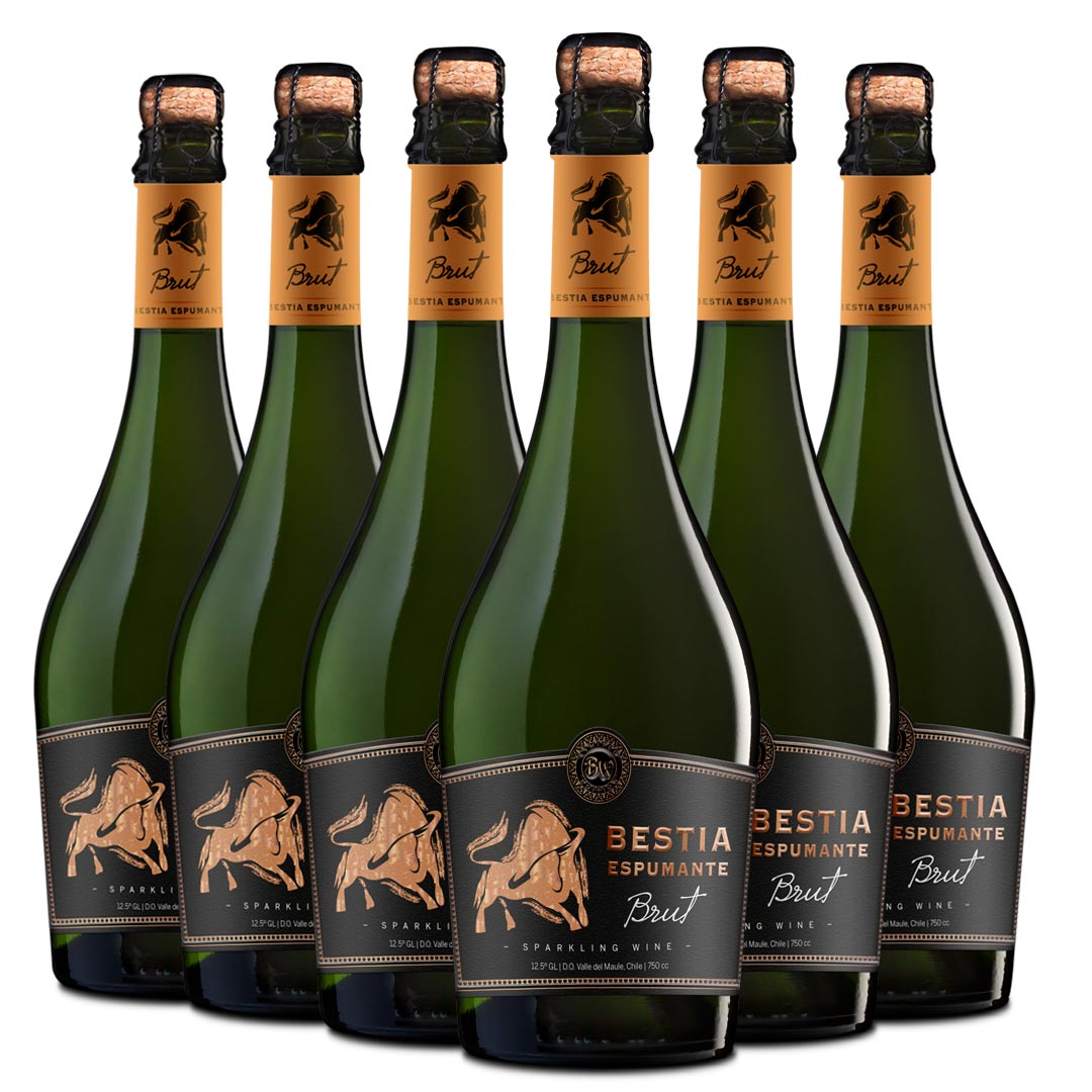 Bestia Negra | Espumante | Brut | Caja 6 Botellas 750cc