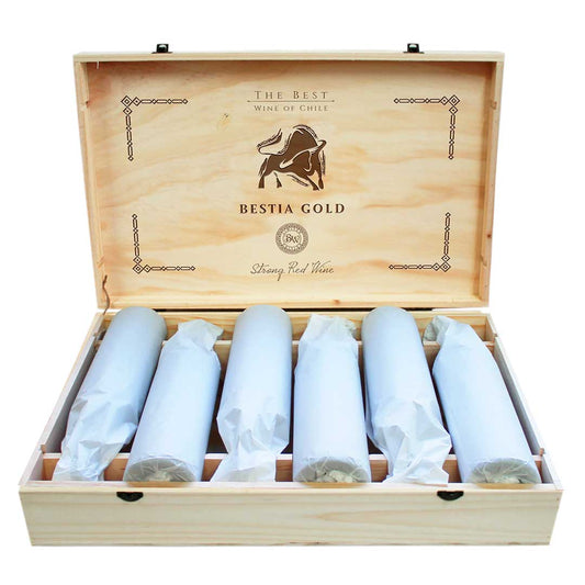 Bestia Gold | Limited Edition | Carmenere | Caja Madera 6 botellas 750cc