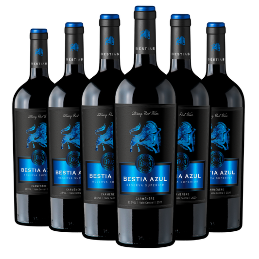 Bestia Azul | Reserva Superior | Cepas Tintas | Caja 6 Botellas 750cc
