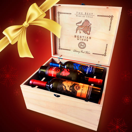 Mix Deluxe Bestias Wines | Cepas Tintas | Caja Madera 6 botellas 750cc