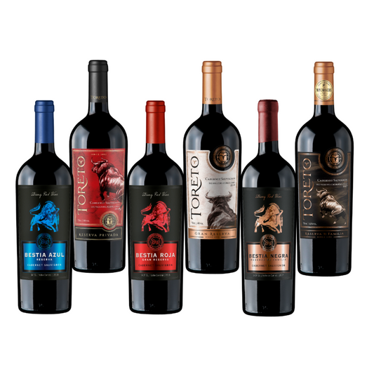 Pack Mix Bestias - Toreto | Cabernet Sauvignon | Caja 6 Botellas 750cc